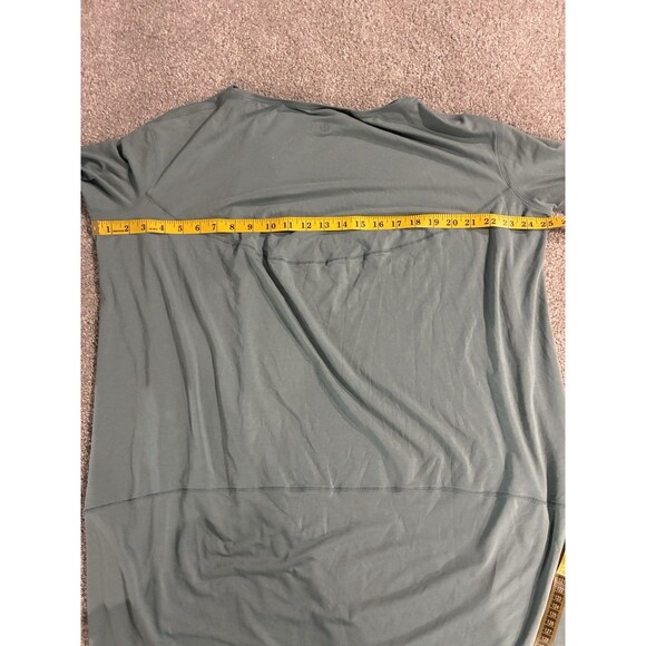 Lululemon Back in Action Long Sleeve Dress Tidewater Teal Oversized Relaxed Fit - Picture 8 of 9